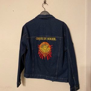 Rare Cirque Du Soleil Denim Jean Jacket